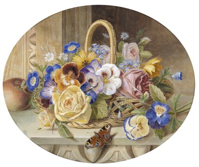 A Basket of Flowers by Augusta Innes Withers